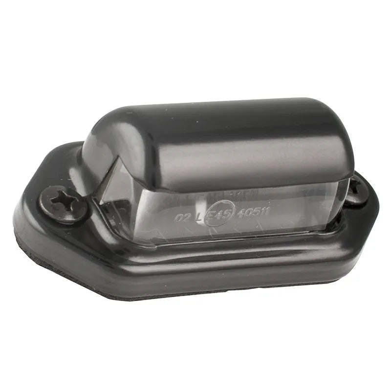 Pair of LED Licence Plate Lamp 12-24V with Black Base 65x30x24mm
