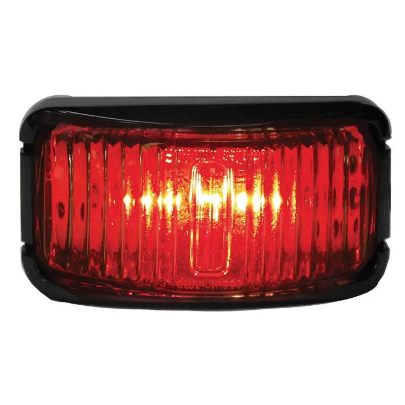LED Rear Position Marker Light Red 12-24V Black Base 74x38x35mm