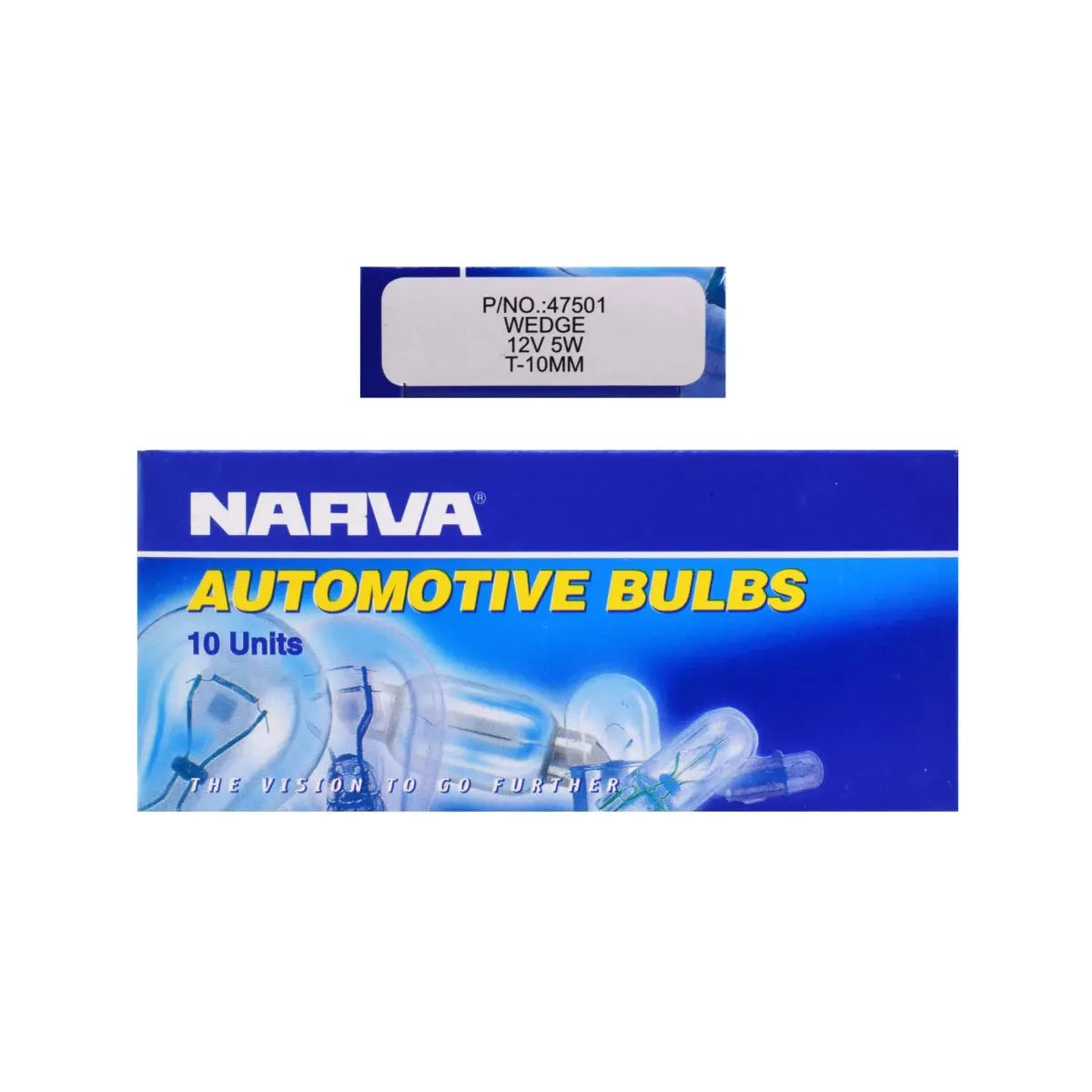 Narva 12V 5W W5W W2.1x9.5D Wedge Globe Box Of 10