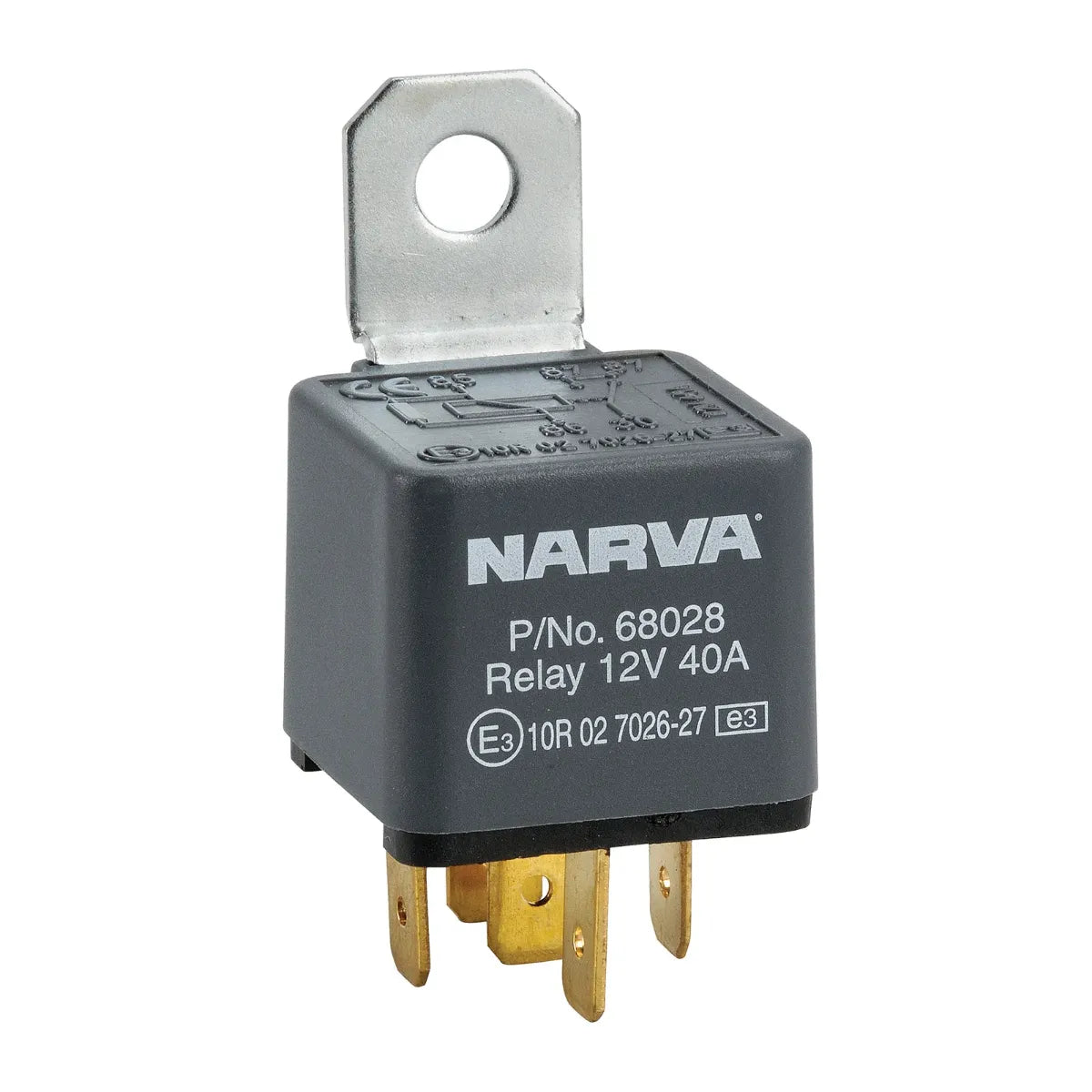 Narva 12V 40A Normally Open 5 Pin Relay With Resistor