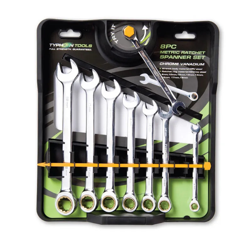 8pce Metric Ratchet Spanner Set