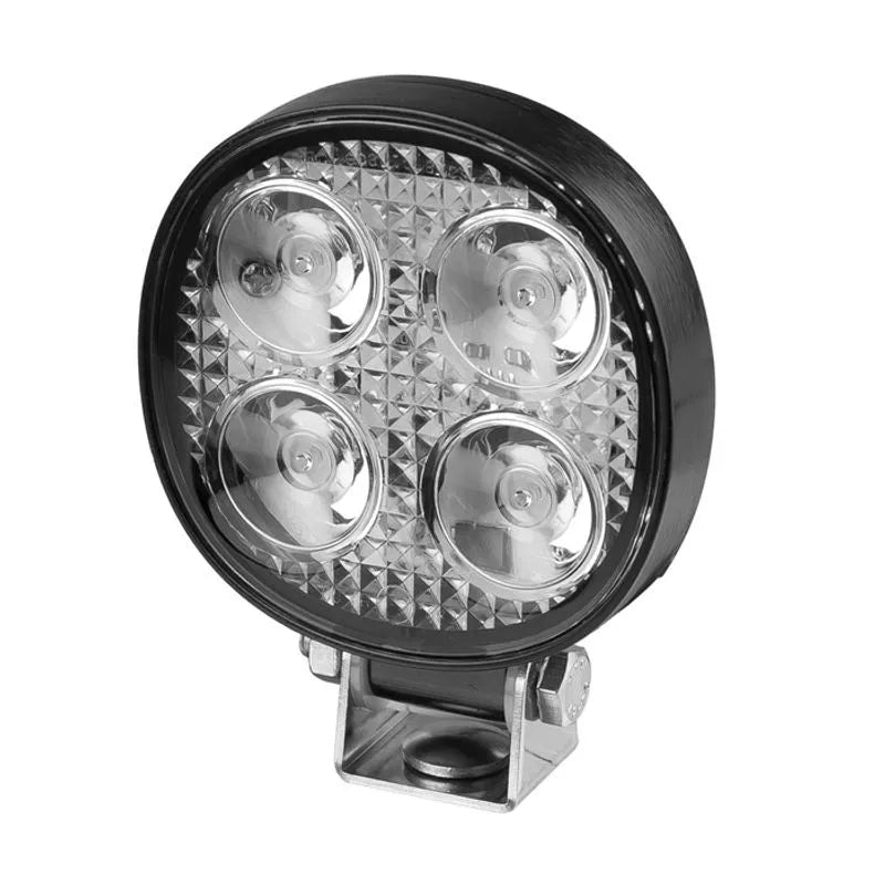 12W Round LED Work Lamp/Reverse Lamp Black Base 9-30V 75x75x31mm ADR for Reverse