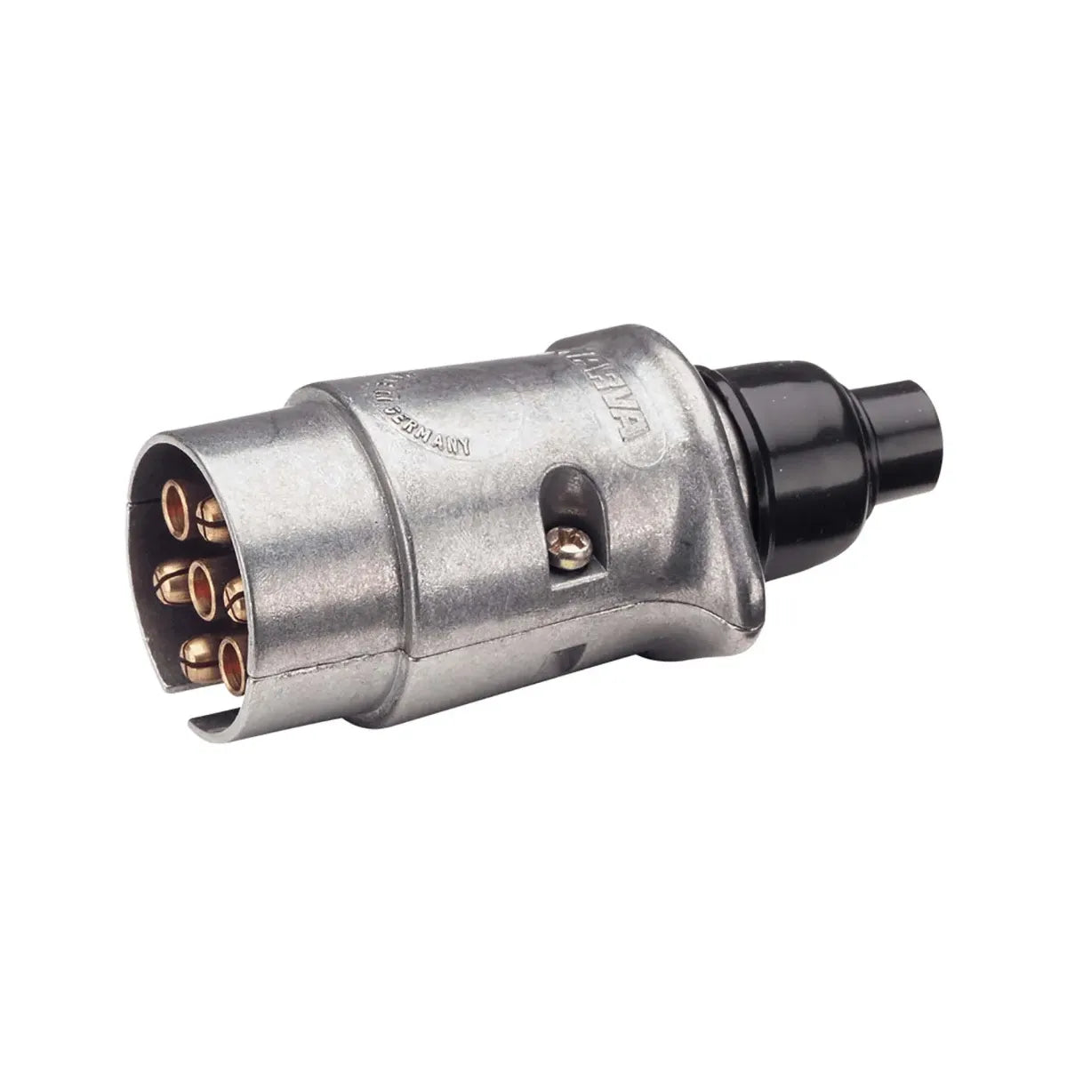 Narva 7 Pin Large Round Metal Trailer Plug 30A