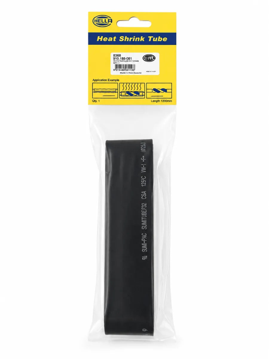 Hella Black Heat Shrink Tubing 25.4mm 1.2m