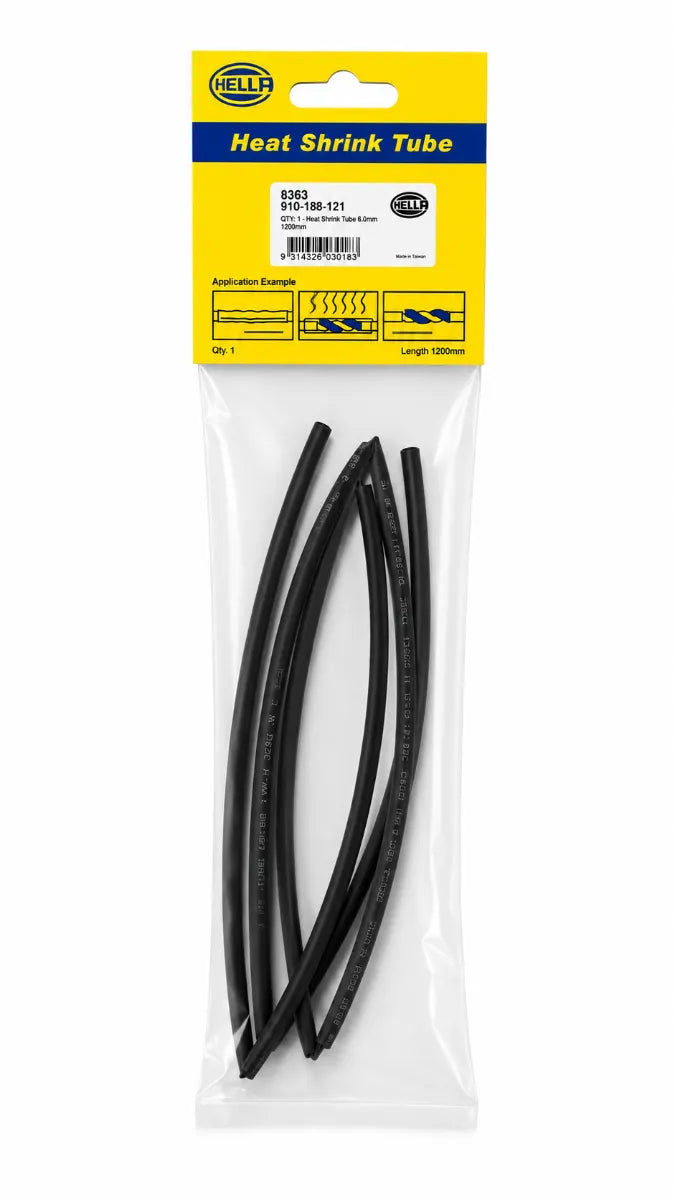Hella Black Heat Shrink Tubing 4.8mm 1.2m