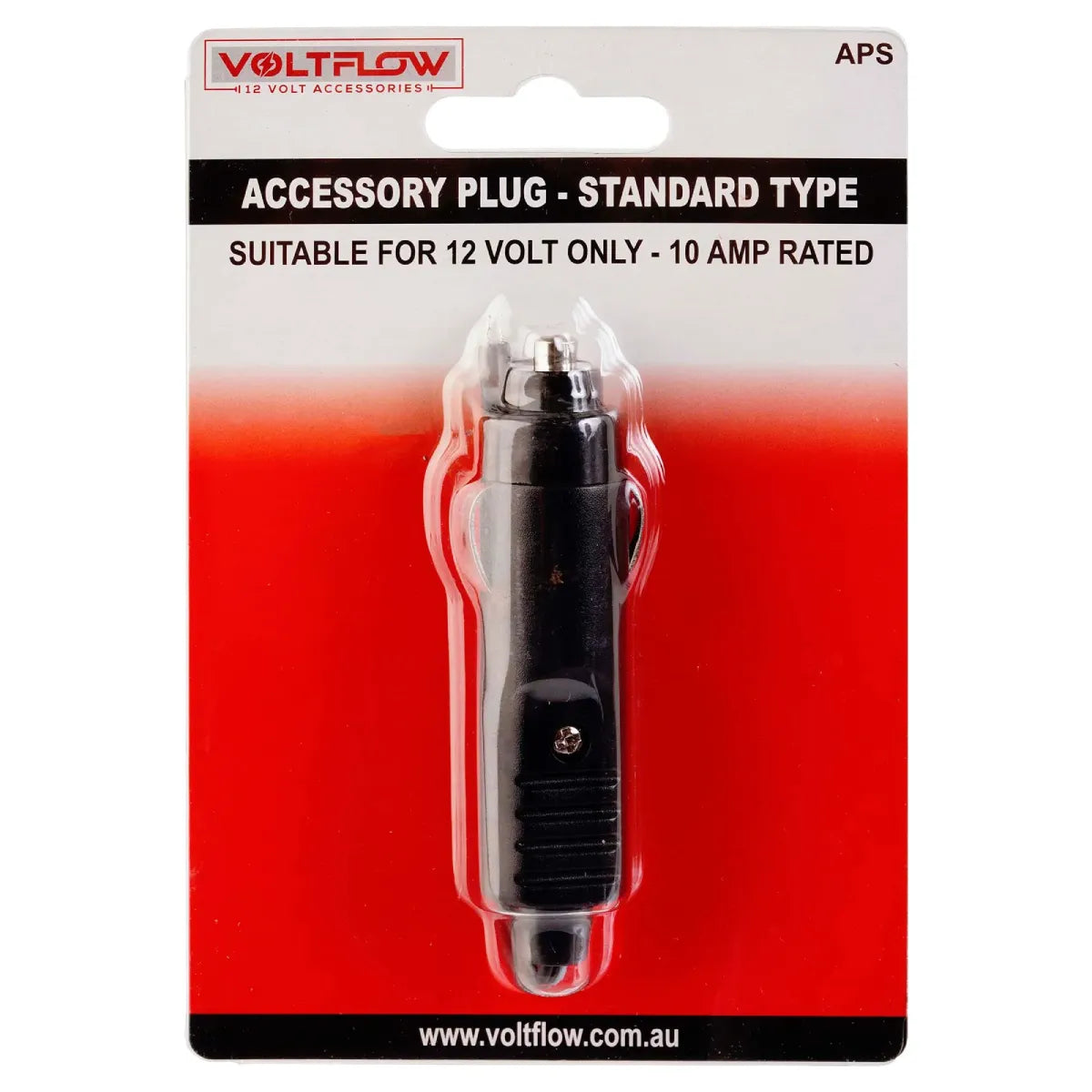 VoltFlow 12V Standard Accessory Plug 10A Pre-Wired