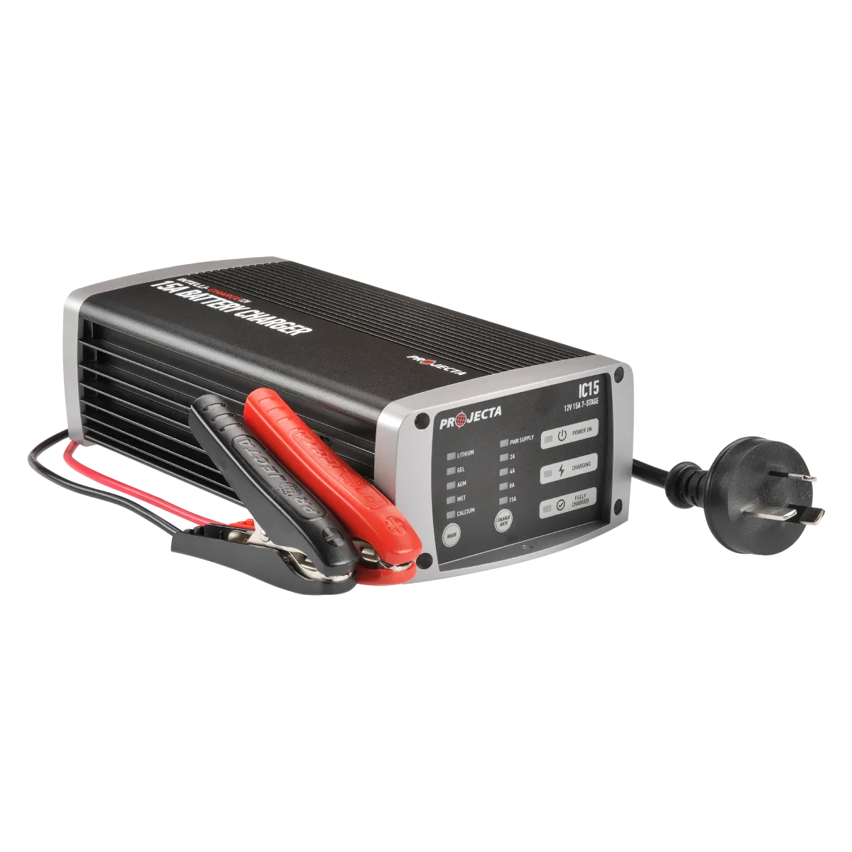 Projecta Intelli-Charge 12V 15A 7 Stage Automatic Battery Charger Multi Chemistry Lithium