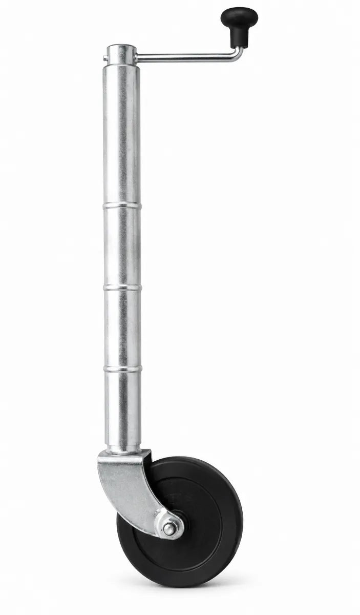 Manutec 6" Extra Height Jockey Wheel Nylon Web Bore No Clamp 500kg