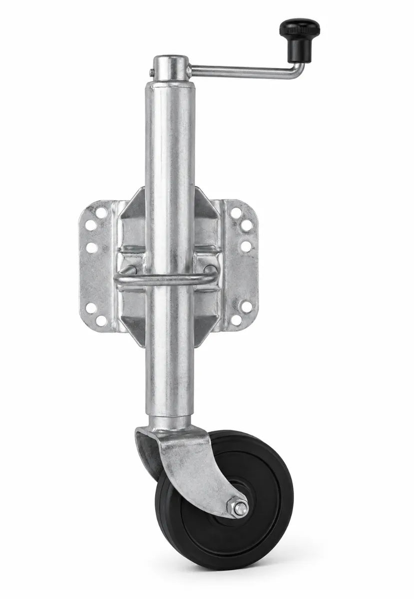 Manutec 6" Swing-Up U-Bolt Jockey Wheel Nylon Web Bore Standard Bracket 350kg