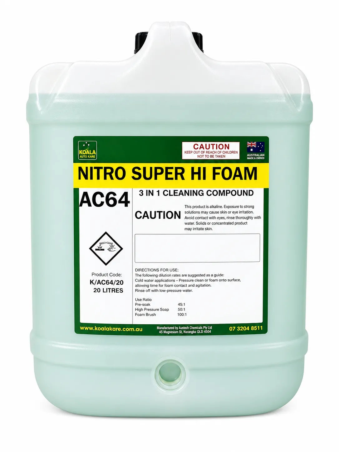 Koala Auto Kare Nitro Super Hi-Foam Degreaser 20L
