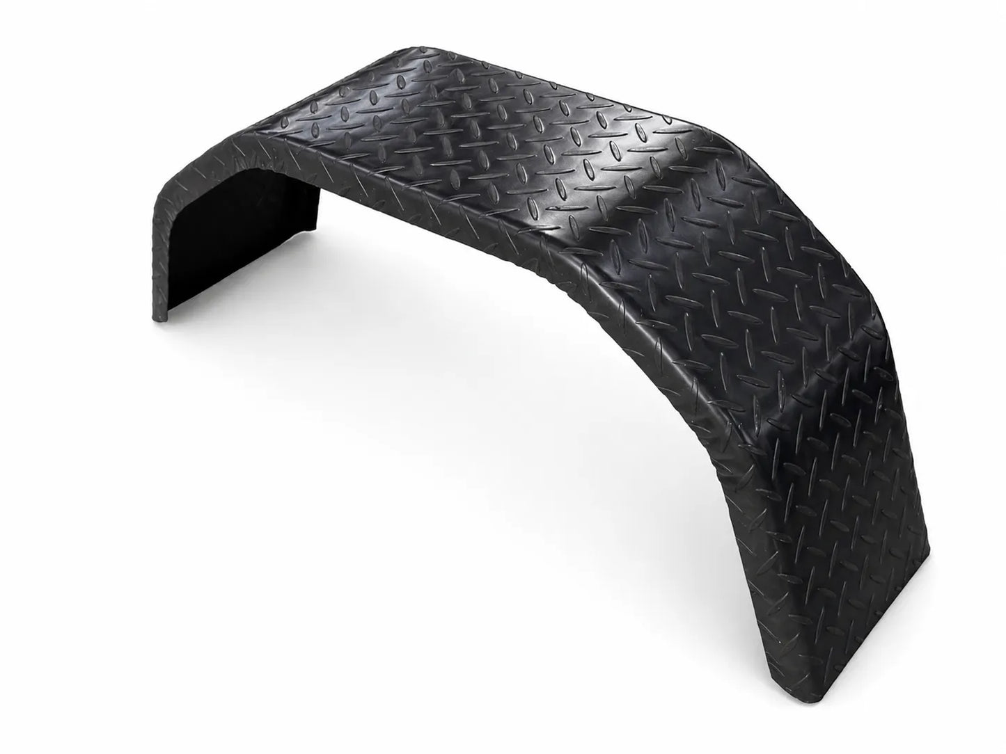 Single Checker Plate Steel 4-Fold Mudguard Suits 14 Inch Road Wheels