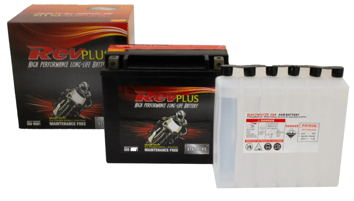 RevPlus STX20L-BS 270CCA 18Ah Powersport Battery Positive Right