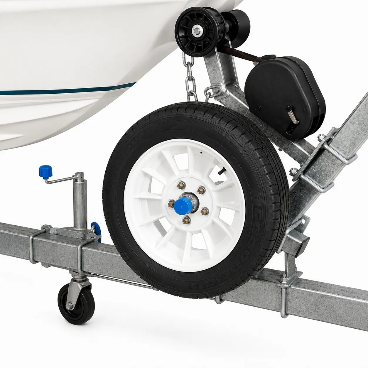 ARK Trailer Rescue Kit Spare Wheel Carrier Suits Ford Hubs Galvanised