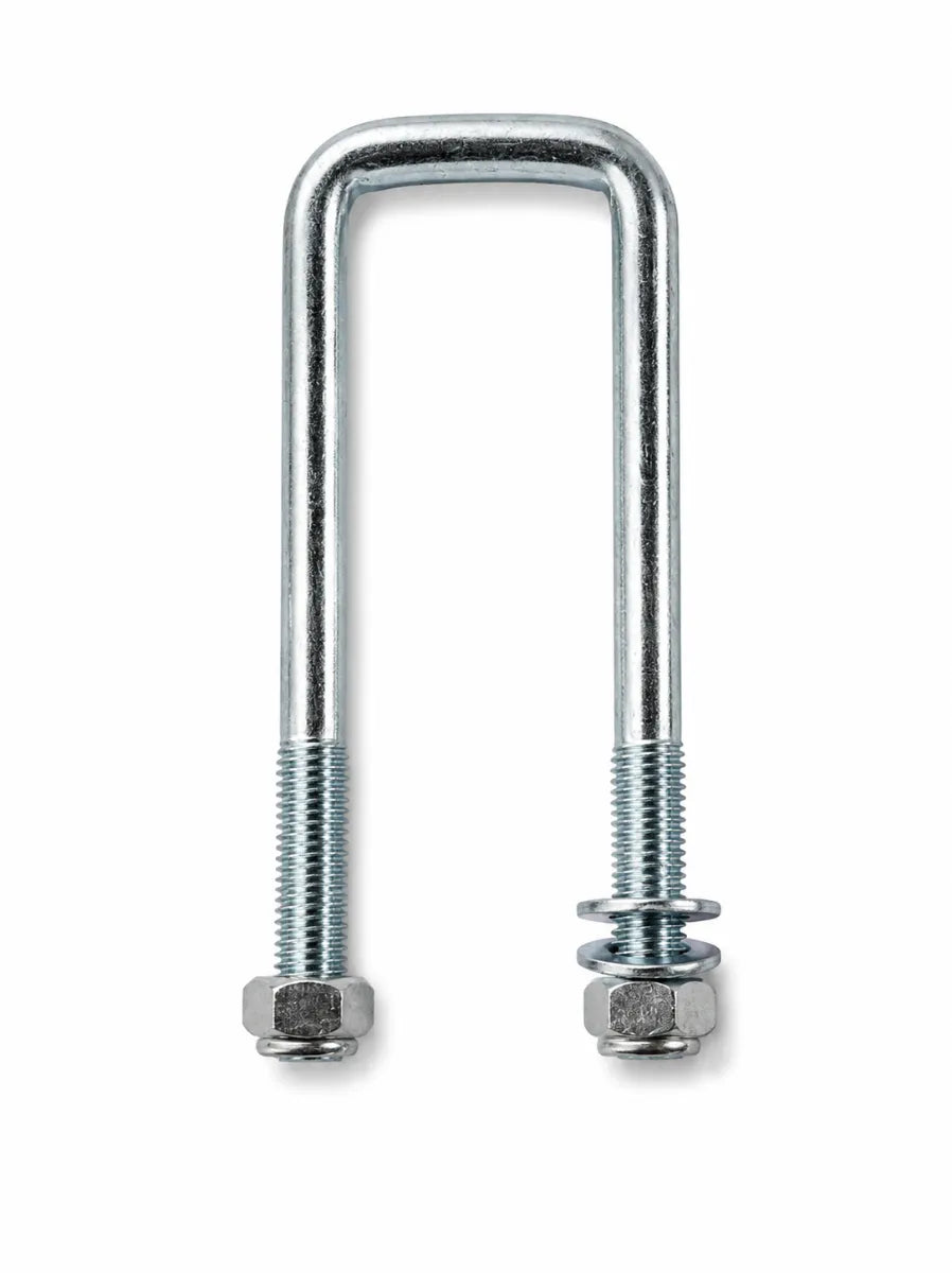 Manutec Heavy-Duty Suspension U-Bolt Square 50mm x 6.5" 5/8" Nut