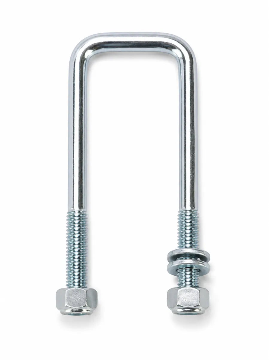 Manutec Heavy-Duty Suspension U-Bolt Square 50mm x 6" 5/8" Nut