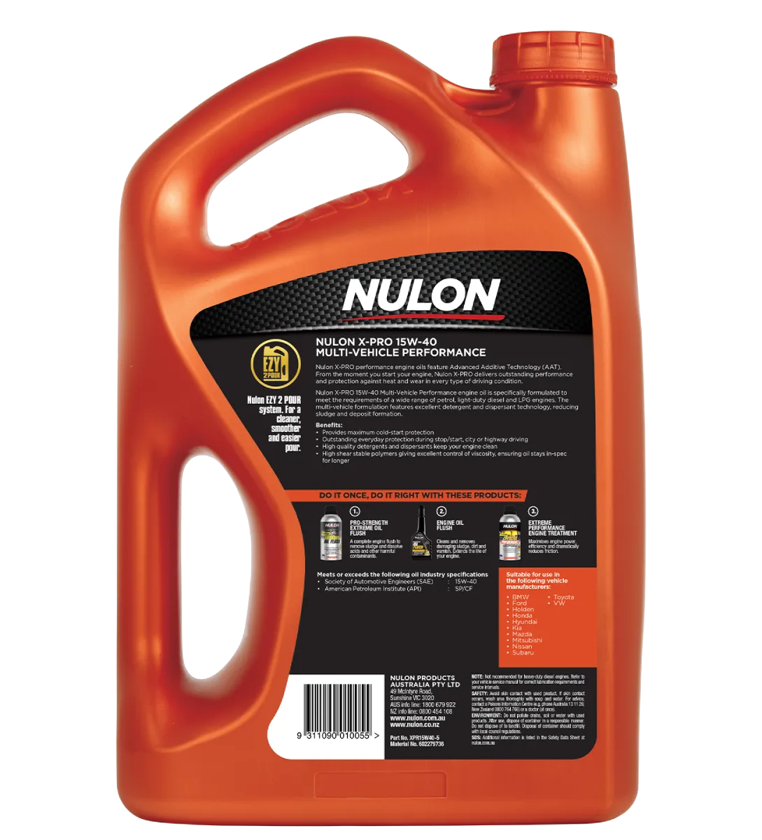 Nulon X-PRO 15W-40 Multi-Vehicle Performance Engine Oil 5L