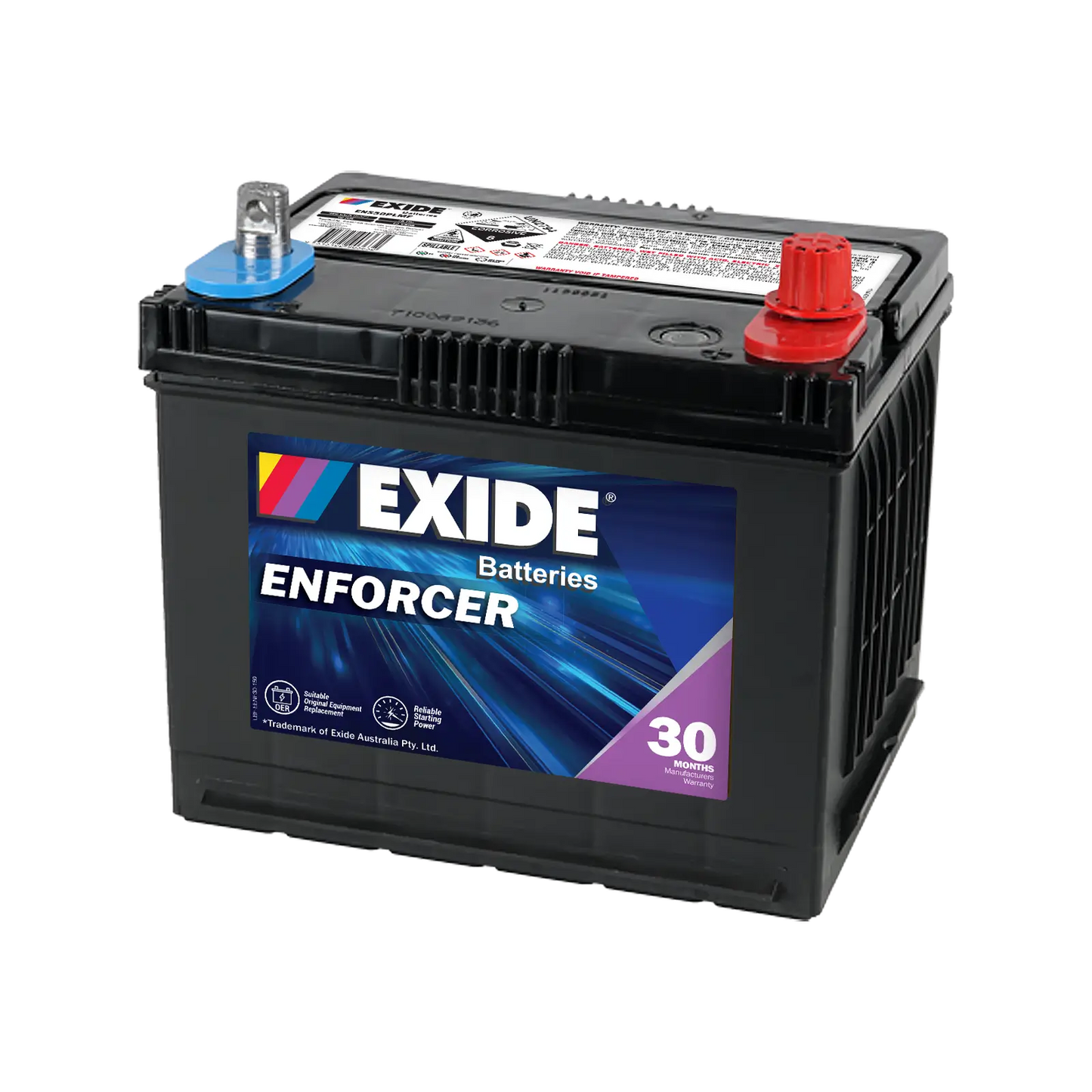 Exide Enforcer 480CCA 40Ah SUV 4WD Battery Positive Right
