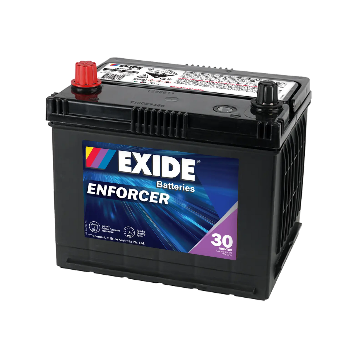 Exide Enforcer 480CCA 40Ah SUV 4WD Battery Positive Left