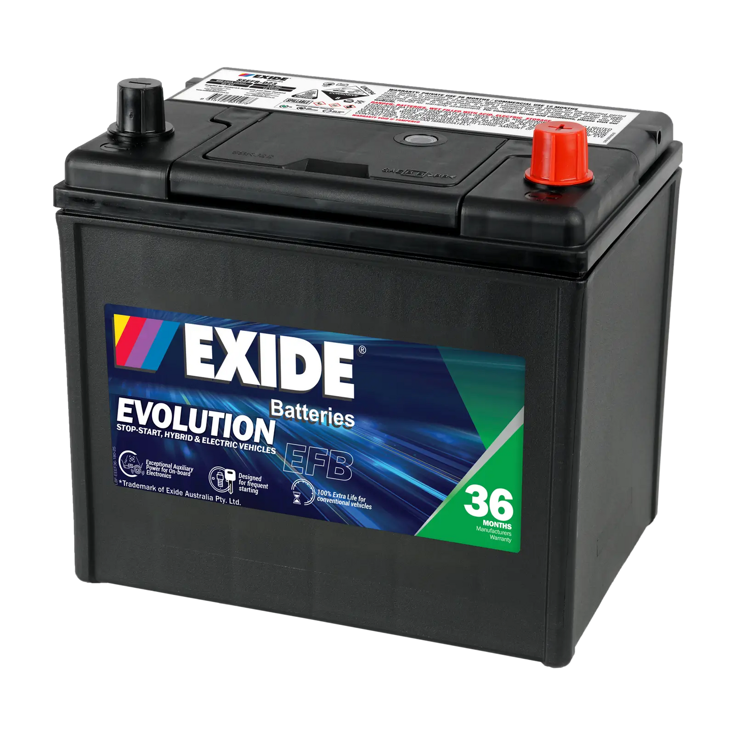 Exide Evolution D23 EFB 650CCA 65Ah Stop-Start Battery