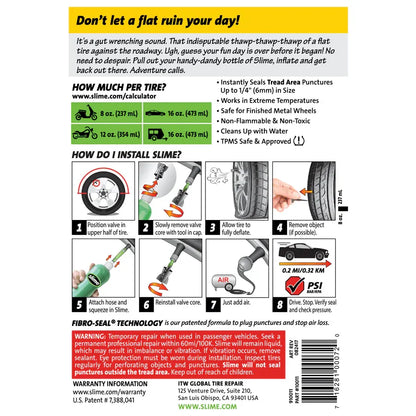 Slime Emergency Tyre Sealant Yellow Label 473ml