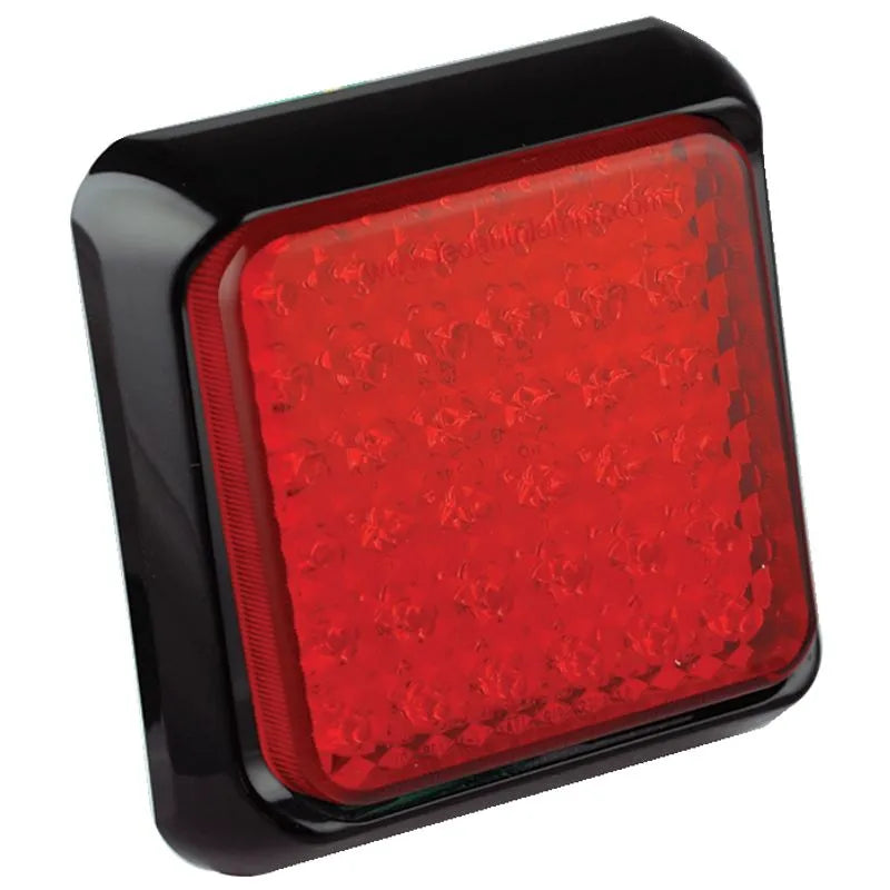 Stop/Tail Lamp Red 49 LEDs 100x100mm with 122x122mm Bracket