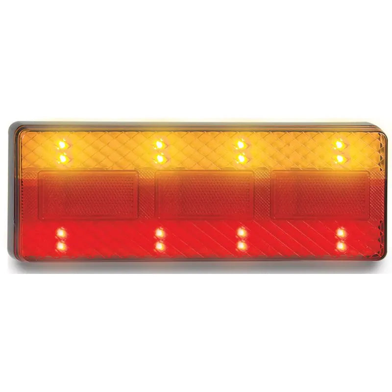 LED Combination Lamp 12-24V Stop/Tail/Ind/Reflector 275x100x22mm