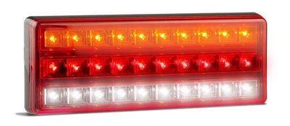 LED Combination Lamp 12-24V Stop/Tail/Ind/Reverse 275x100x22mm