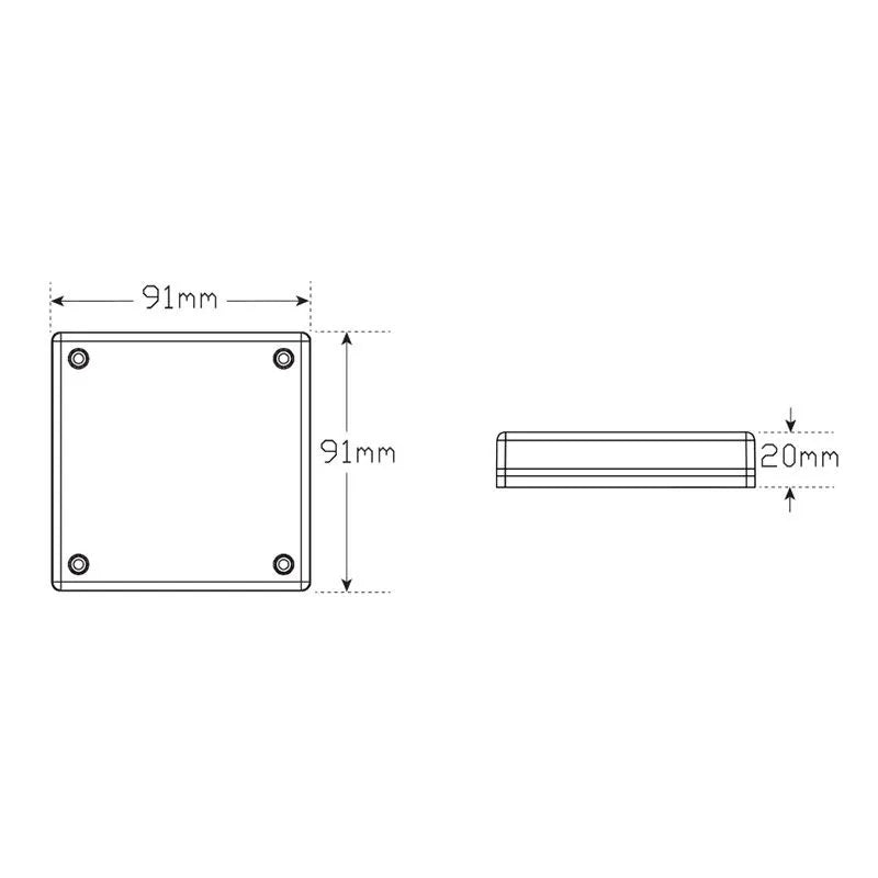 Replacement Amber Insert Suits 280 Series 91x91x20mm