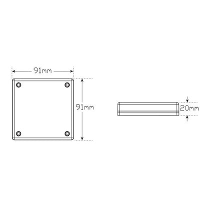 Replacement White Insert Suits 280 Series 91x91x20mm