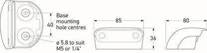 Hella LED Licence Plate Lamp White Multivolt Pack Of 8