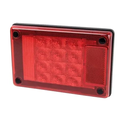 Hella Jumbo-S LED Stop Rear Position Lamp Red Multivolt EDT With Retro Reflector