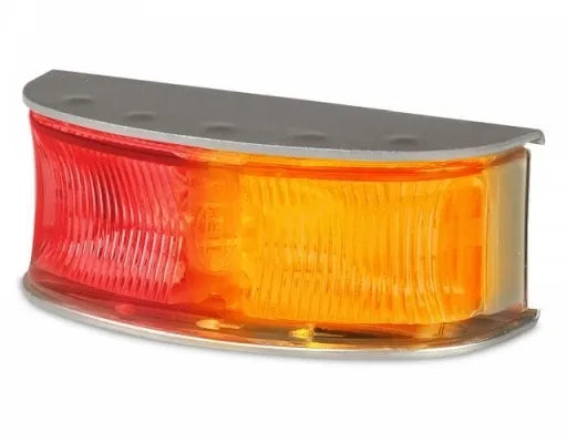 Hella DuraLED Heavy Duty Side Marker Lamp Red Amber Stainless Steel Multivolt Pack Of 4