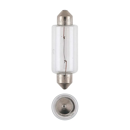 Narva 12V 18W SV8-5.8 Festoon Globe 44mm Pack Of 2