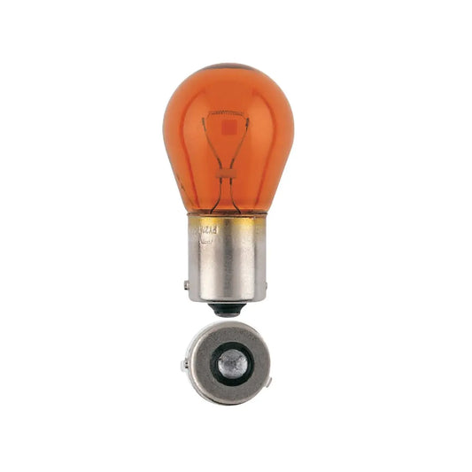 Narva 12V 21W Amber PY21W BAU15S Incandescent Globe Pack Of 2