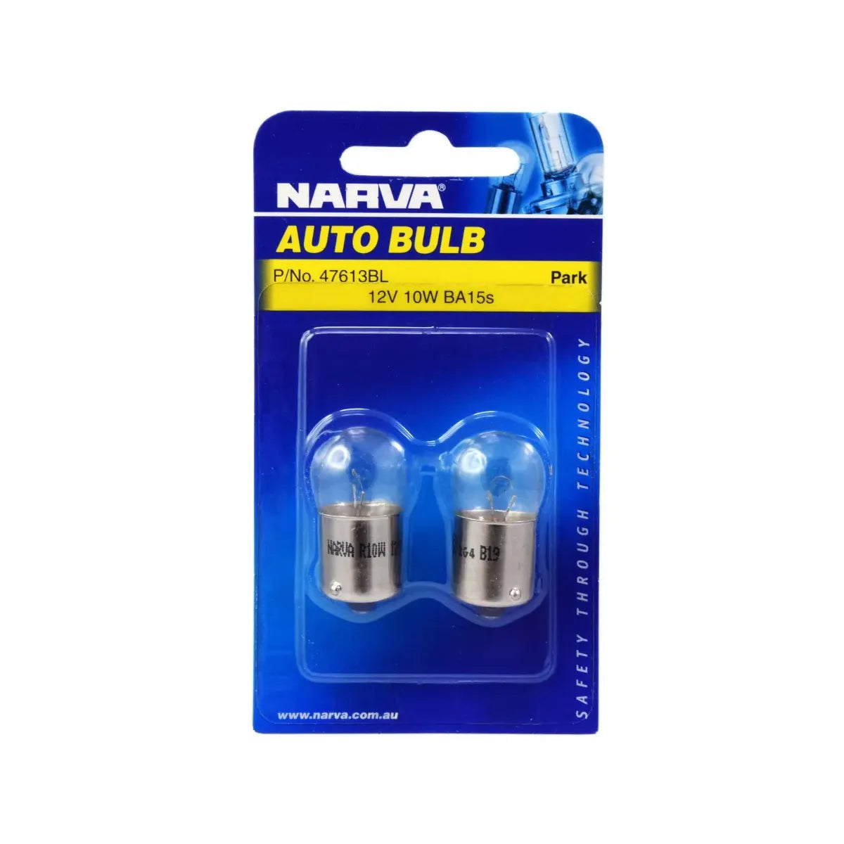 Narva 12V 10W R10W BA15S Incandescent Globe Pack Of 2