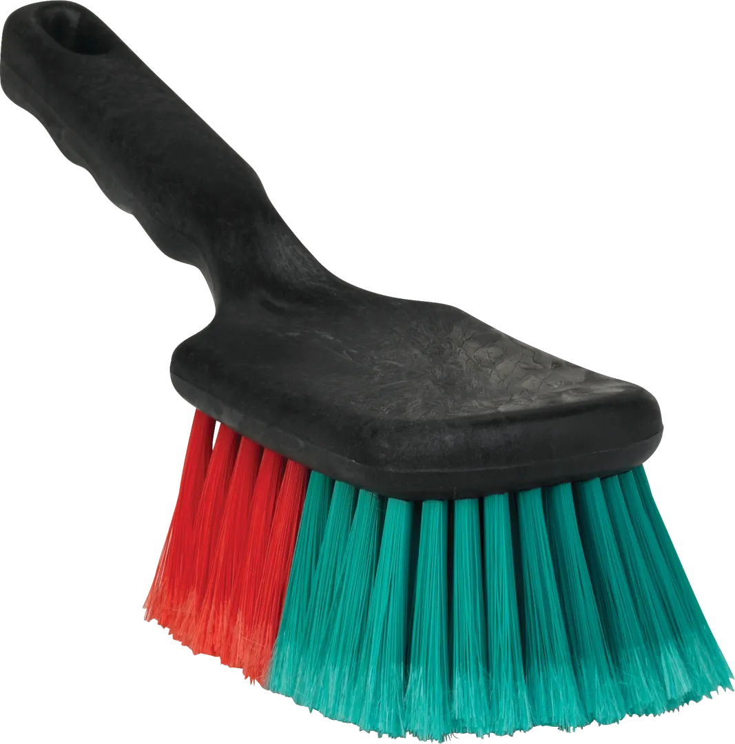 Vikan Vehicle Brush Short Handle 275mm Soft Split Black