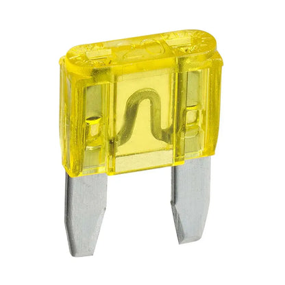 Narva 20A Yellow Mini Blade Fuse Pack Of 5