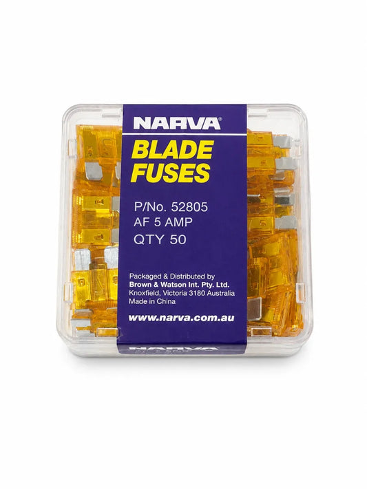 Narva 5A Orange Standard ATS Blade Fuse Box Of 50
