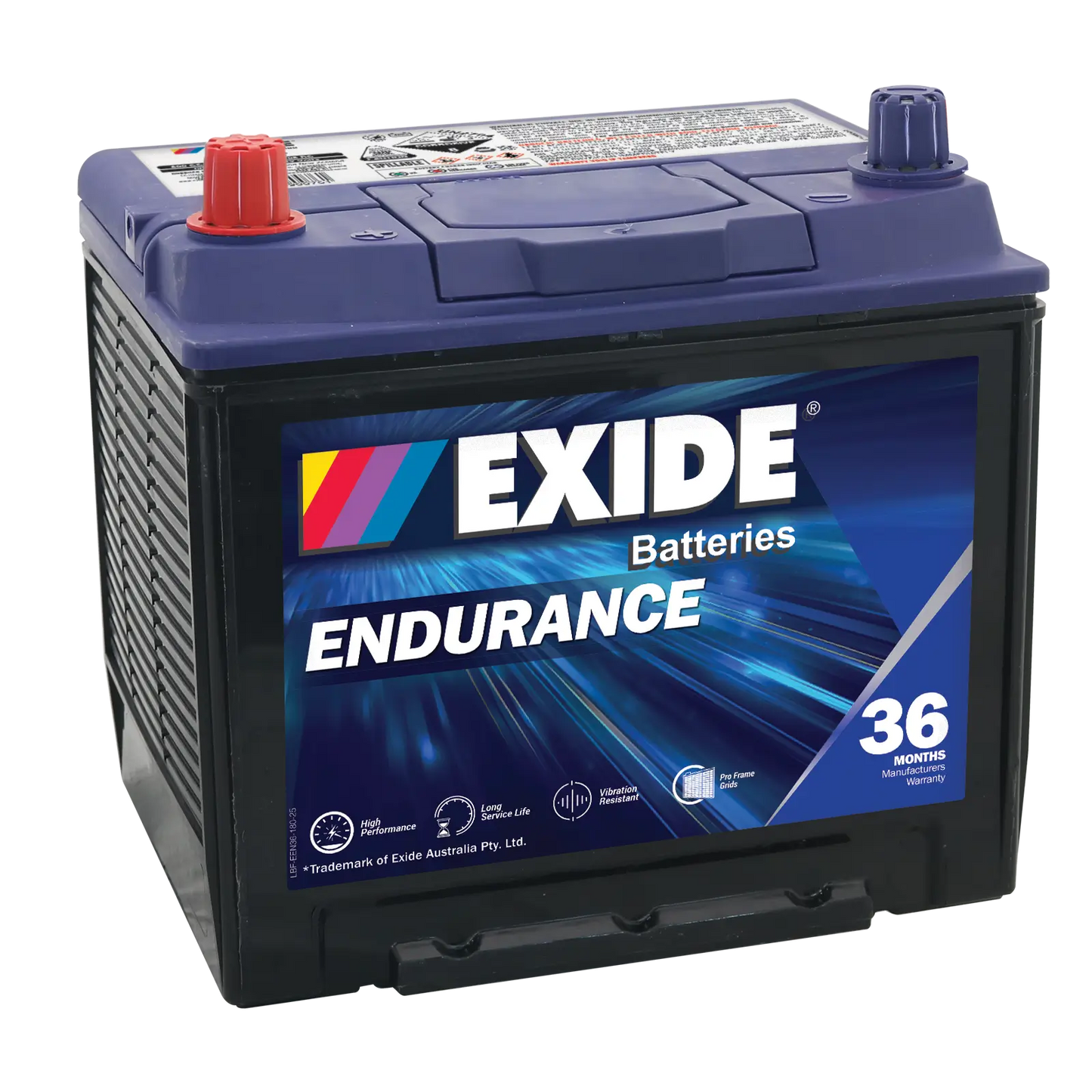 Exide 55D23DMF D23 12V 600CCA 60Ah Endurance Vehicle Battery