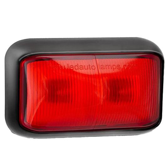 LED Rear Position Marker Light Red 12-24V Black Base 35x58x21mm