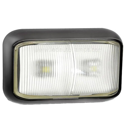 LED Front Position Marker Light White 12-24V Black Base 35x58x21mm