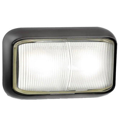 LED Front Position Marker Light White 12-24V Black Base 35x58x21mm