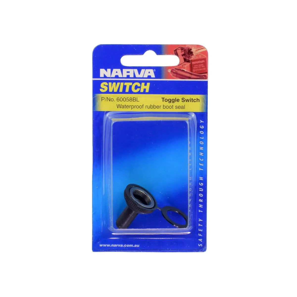 Narva On Off On Metal Toggle Switch 20A 12V Silver Contacts