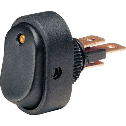 Narva Off On Rocker Switch With Amber LED 30A 12V