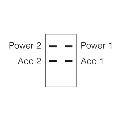 Narva Off On Rocker Switch 20A 12V DPST