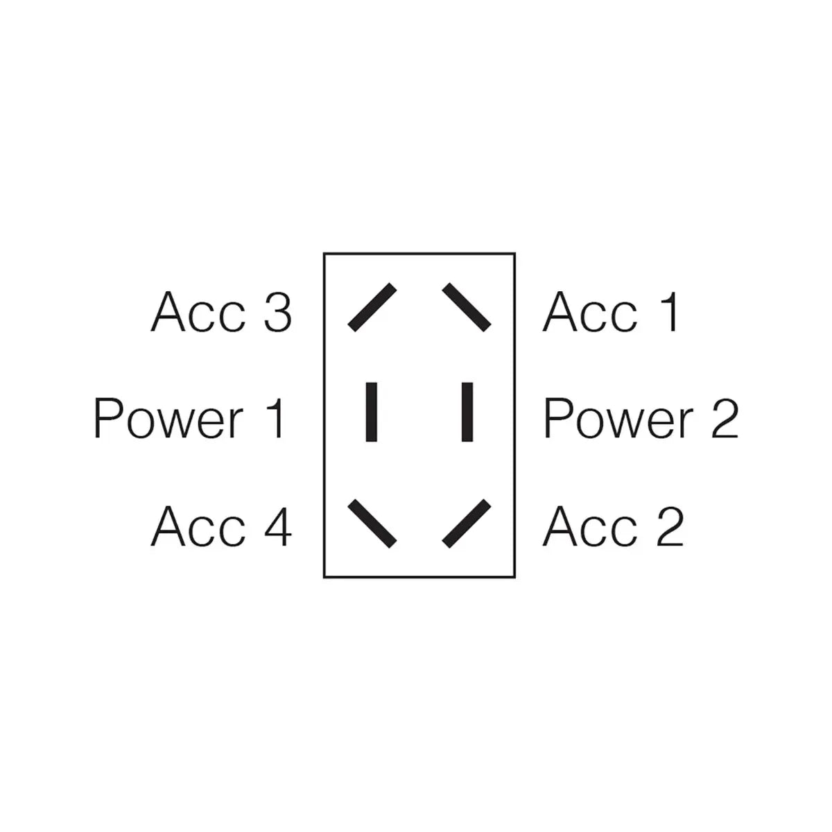 Narva Momentary On Off Momentary On Heavy-Duty Rocker Switch 20A 12V