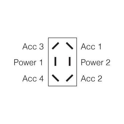 Narva Momentary On Off Momentary On Heavy-Duty Rocker Switch 20A 12V