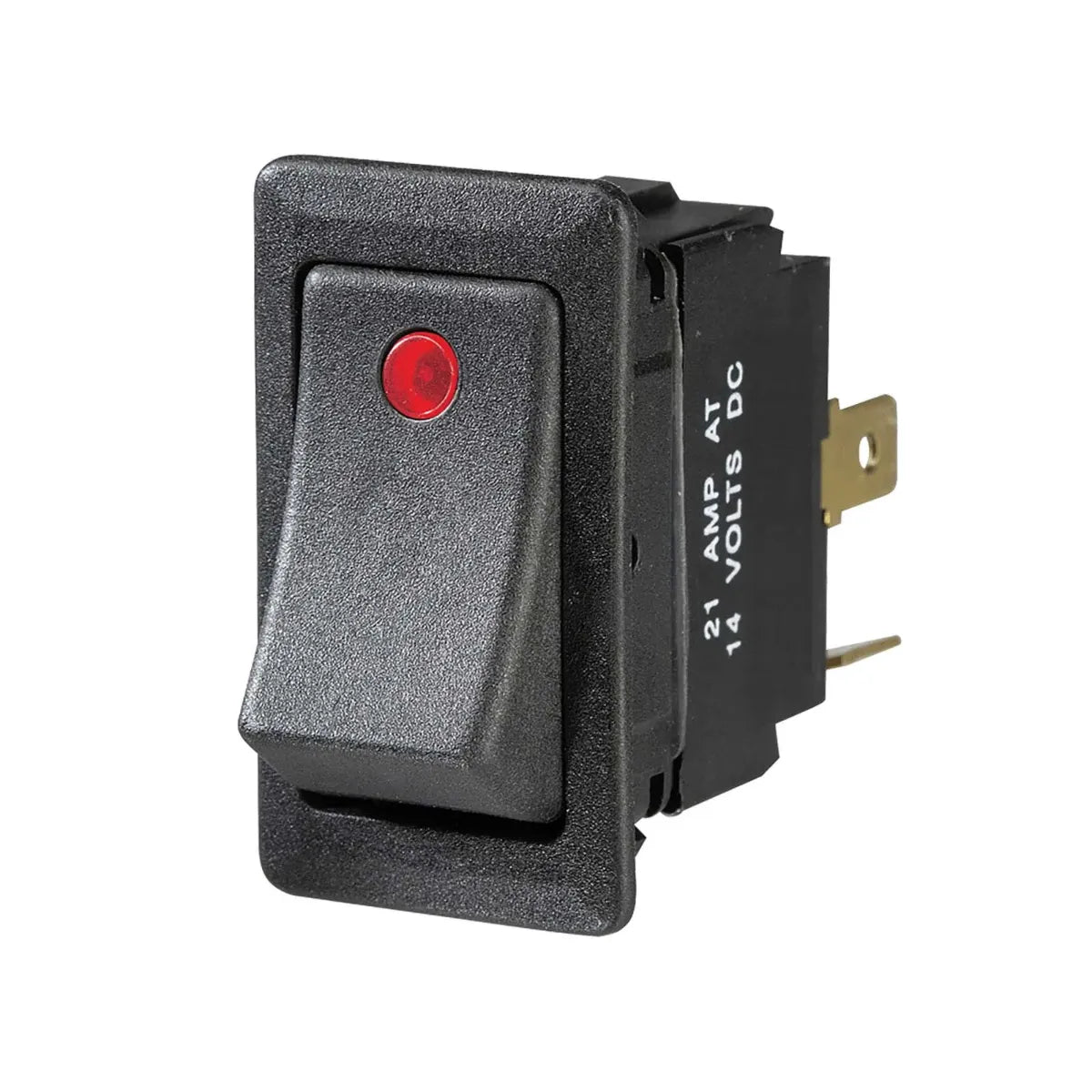 Narva Illuminated Off On Heavy-Duty Rocker Switch Red 20A 12V