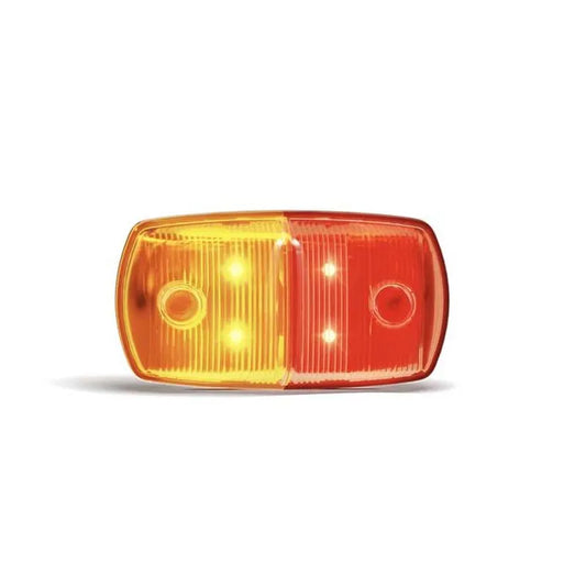 LED Side Position Marker Light Red/Amber 12-24V 120x64x22mm