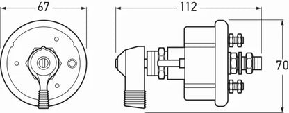 Hella Main Battery Switch Shift Actuation 6-36V 1000A On Off